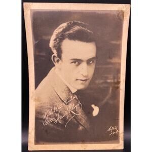 Rare 1920s Witzel Studio Harold Lloyd Photograph Thick Stock Fan Photo Hollywood